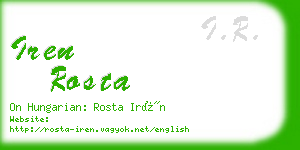 iren rosta business card